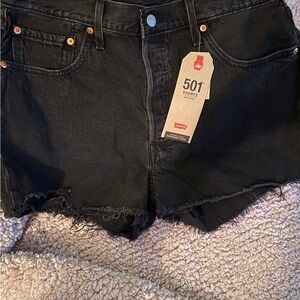 Levi's Women's Black Jean Shorts